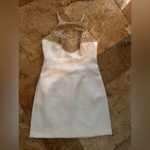 Lilly Pulitzer Cream Halter Sheath Dress
